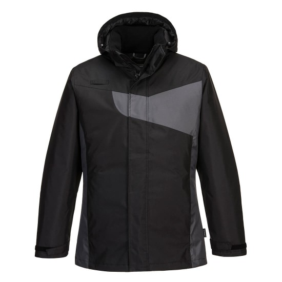 Jacheta de iarna PW2 pentru frig si ploaie [PW260] Negru/Gri